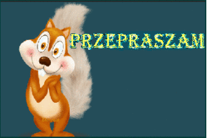 Wiewióreczka ruszająca ogonem przepraszam